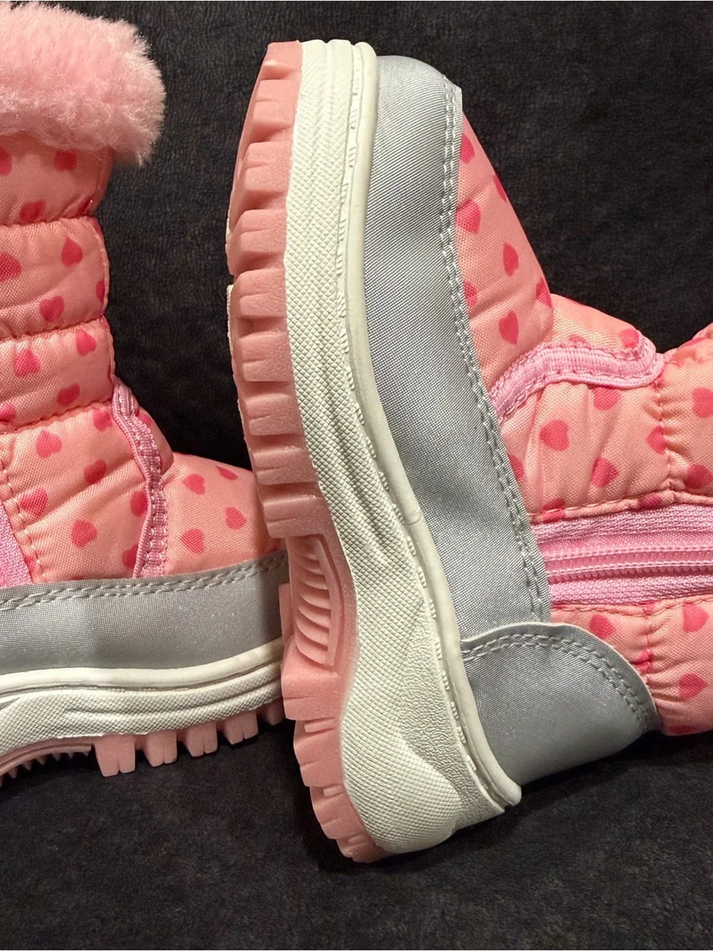 Kids Pink Winter Boots